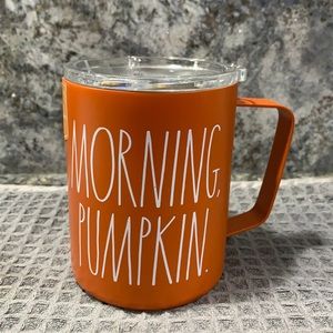 Rae Dunn MORNING PUMPKIN Insulated Mug